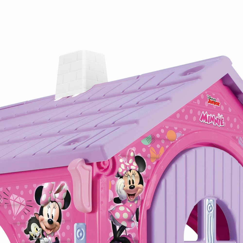 Casita Infantil de Jardín Minnie Mouse – Casa de Juguete para Niños 3 Años 4 Años 5 Años 6 Años con Puerta + Ventanas y Detalles Realistas – INJUSA