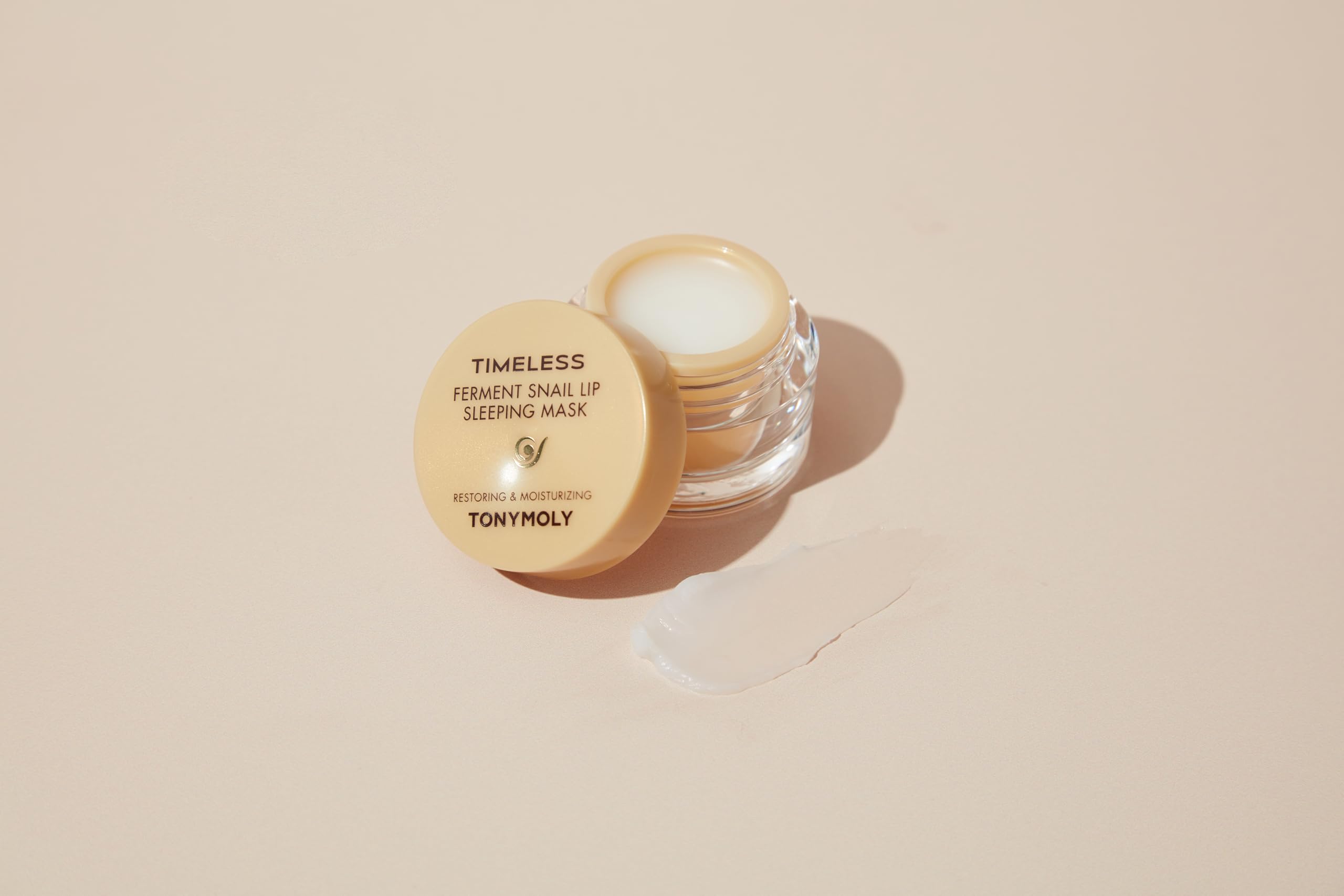 TONYMOLY Timeless Ferment Snail Lip Sleeping Mask – Overnight Hydrating Lip Treatment with Snail Secretion Filtrate, Cocoa Butter & Hyaluronic Acid – Deeply Nourishing K-Beauty Lip Balm, 20g