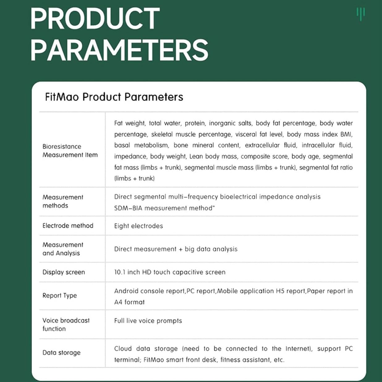 Ecran Tactile HD Analyseur De Bioimpédance Corporelle Pour Gestion De Santé Et Du Poids, Balance Médicale Numérique, Mesure De Taille, Du Poids Et De Composition Corporelle, Compatible