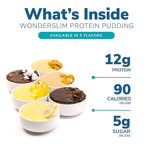 Miniatura 3 de WonderSlim Protein Pudding, Dark Chocolate, Gluten Free, Low Carb (7ct)