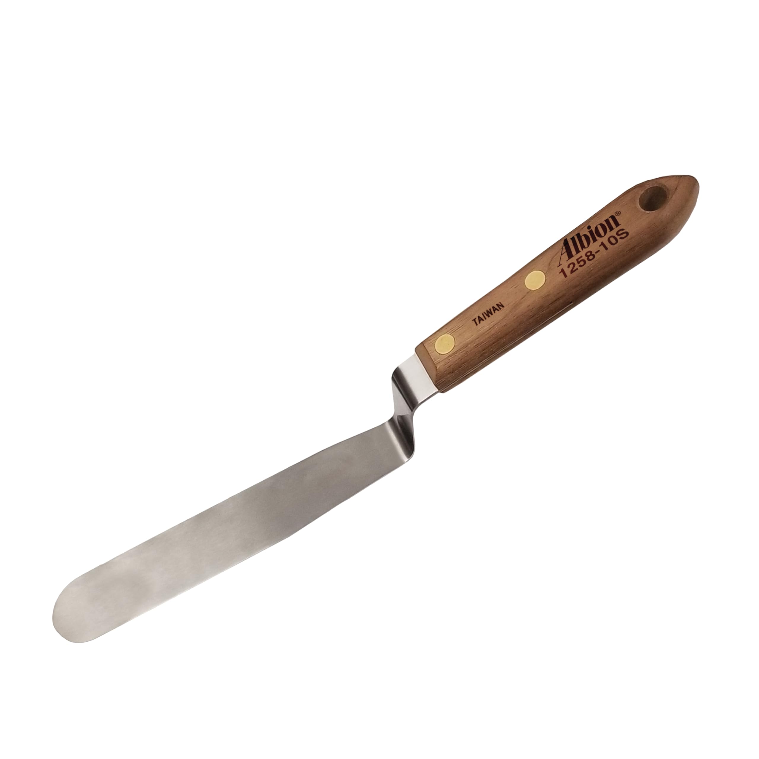 Albion Engineering Classic Offset Caulk Tooling Spatula, Stainless Steel, 1” wide tapered tip x 6” long blade (1258-6S) — Amazon image 5