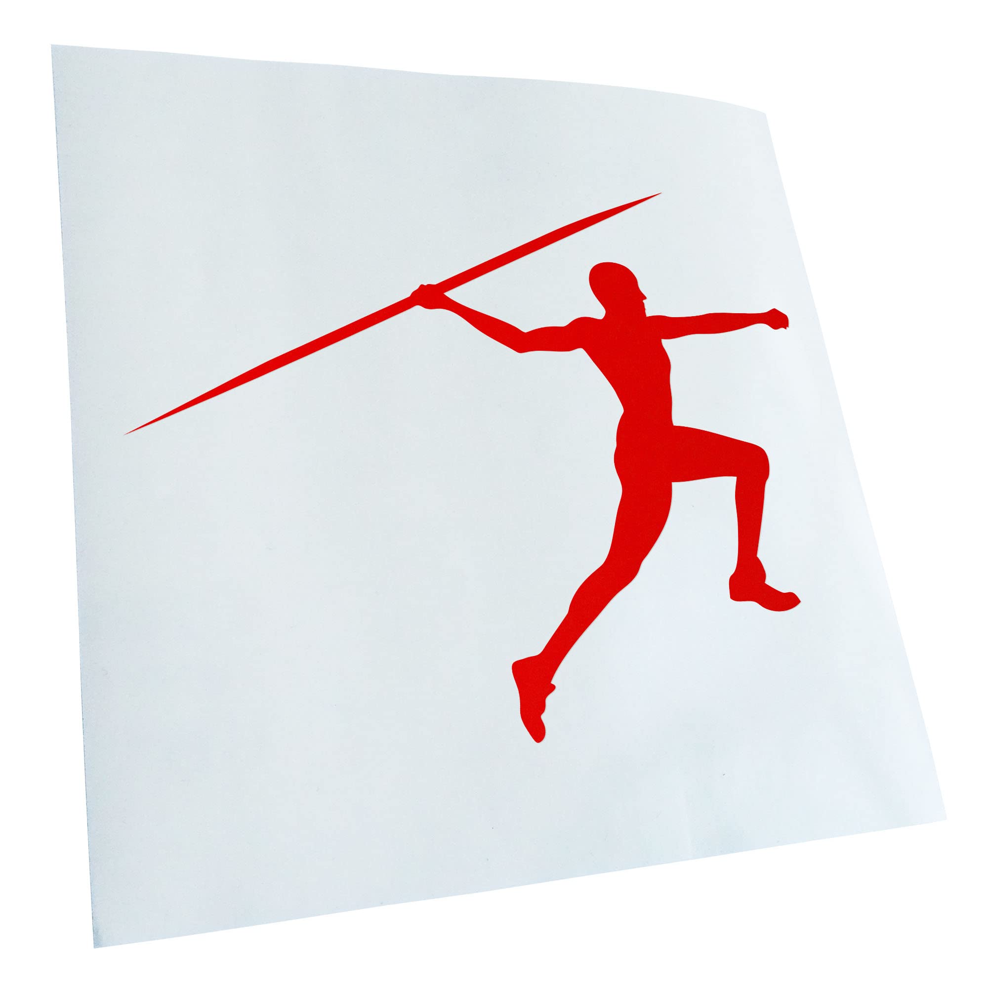 Kiwistar - Car Sticker - Spear Thrower - Red - 40 x 31 cm - Rear Window Car Sticker Weatherproof for Car Truck Moped Truck - Sticker Exterior Self-Adhesive Tuning Accessories for Window Vehicle