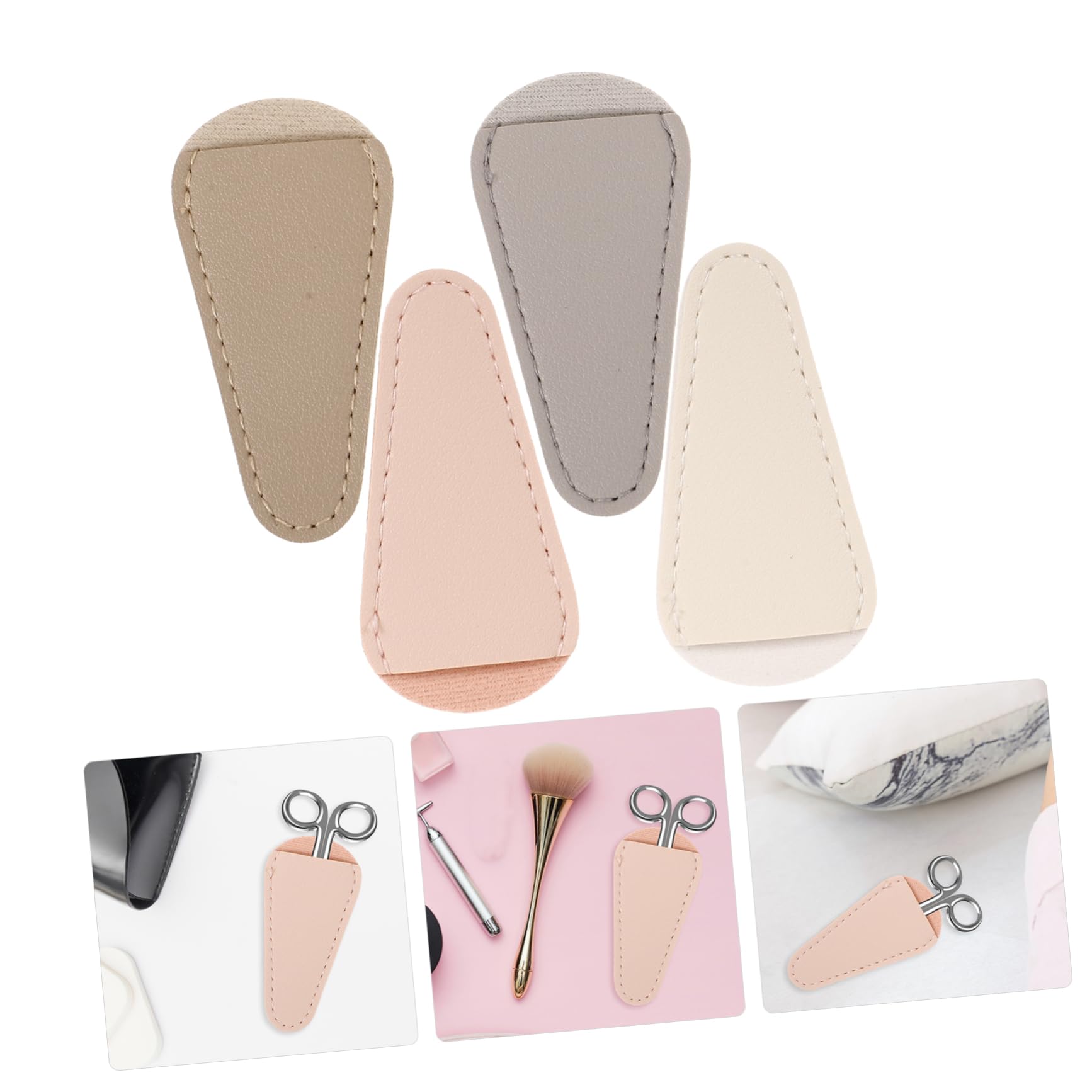 VALICLUD 5 Set Kit Manicure Manica Della Cuticola Pro Unghia Trimper Cuttola Nipper Toelettatura Copertura Delle Pinzette Per Cuticole Per Manicure Pelle Sintetica 4 Pezzi*5