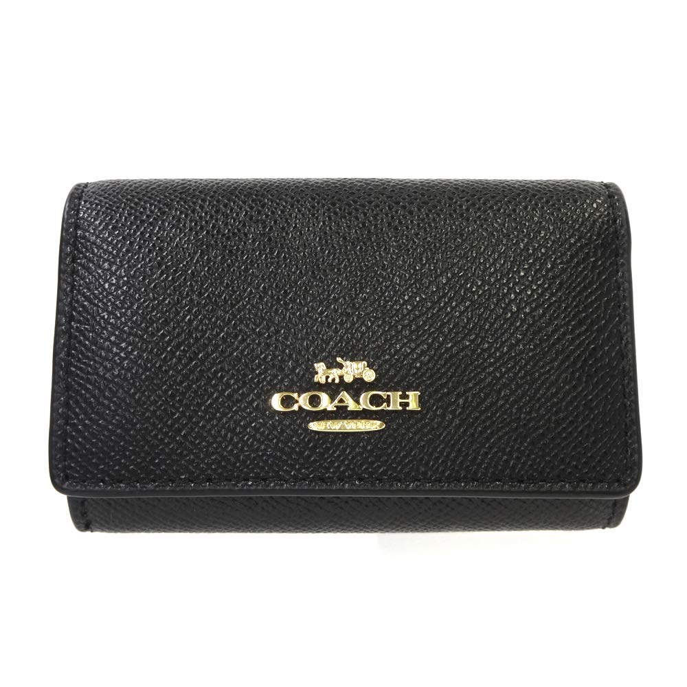 Amazon | COACH ｸﾛｽｸﾞﾚｲﾝ5連ｷｰｹｰｽﾘﾝｸﾞ付 IMBLK MISC [並行