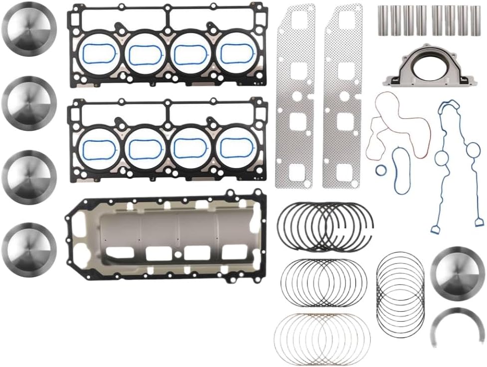 Engine Rebuild Kit 5M2220A Compatible With Cherokee 5.7L 2005 2006 Engine Overhaul Kit Head Gaskets Pistons
