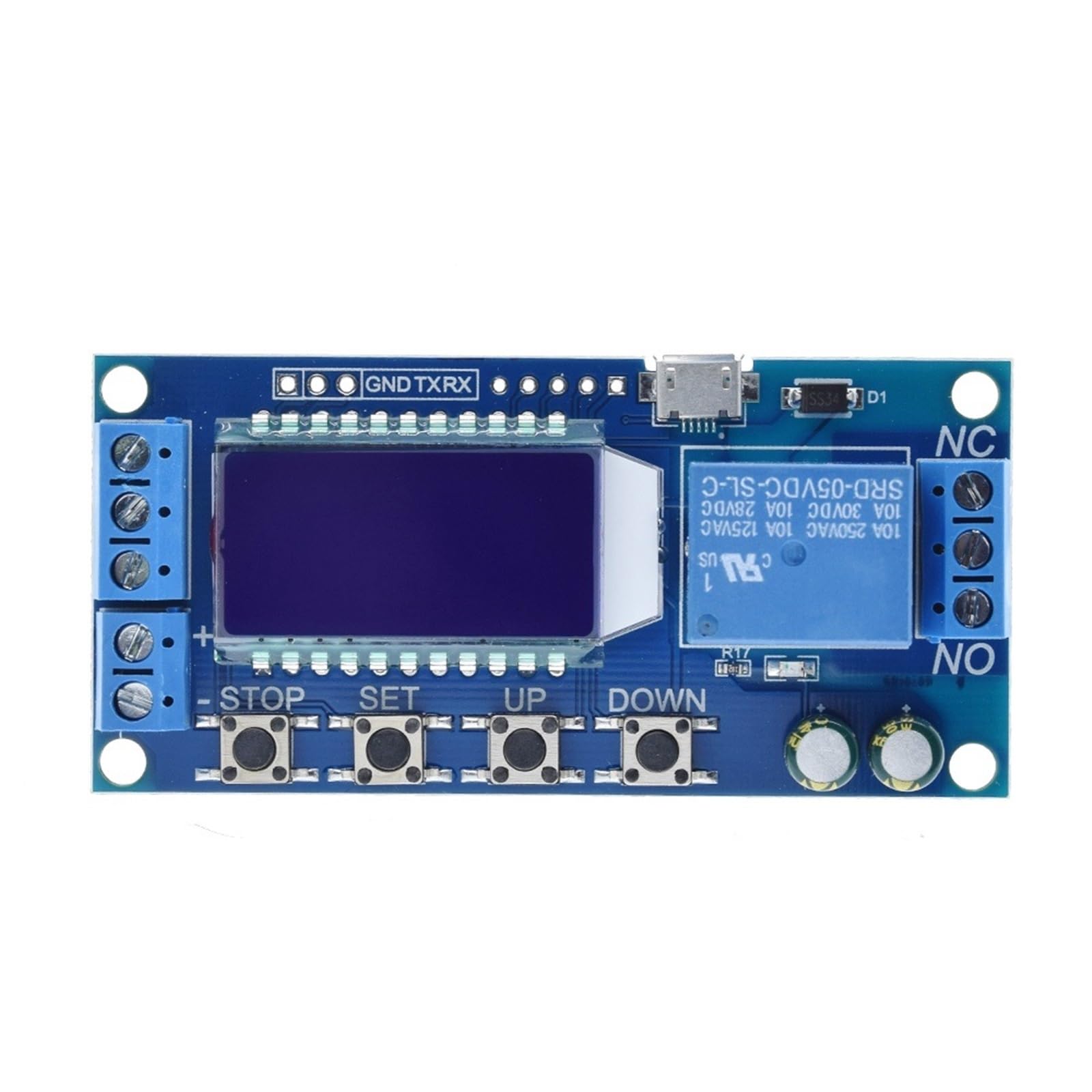 Module de cycle de déclenchement XY-LJ02 avec minuterie réglable de 6V à 30V