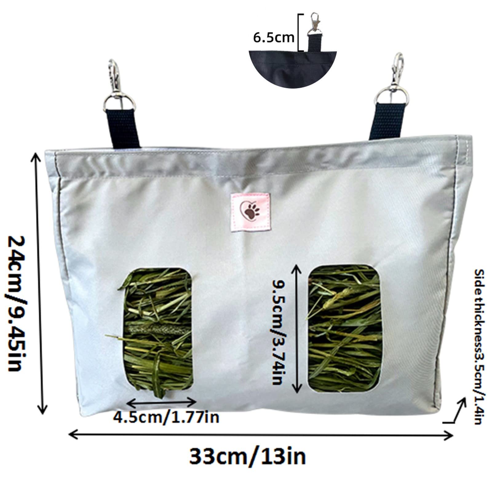 Navaris Mangiatoia Per Fieno In Legno - Per Conigli Nani, Cavie E Piccoli Roditori - Foto 3