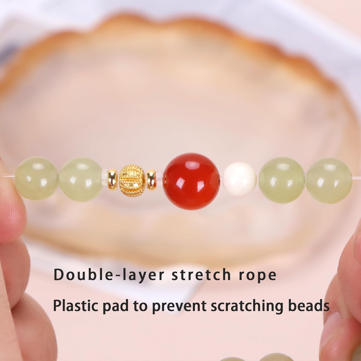 OITUDOBEM Natural Crystal Beaded Bracelet for Women Handmade 8mm Healing Gemstone Stretch Bracelets for Yoga Meditation Stress Relief Jewelry Gifts - Image 9