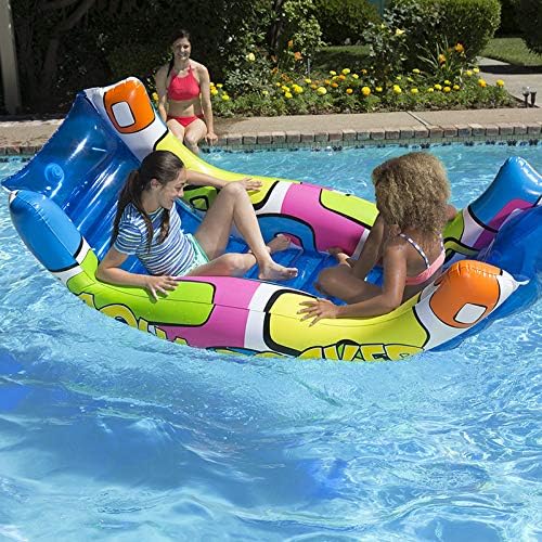 Poolmaster Swimming Pool Float, Aqua Rider 88 Long x 52 Wide, deflated