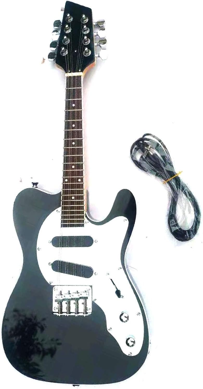 Brand Mandocaster Electric Mandolin in black color