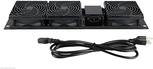 Miniatura 2 de RAISING ELECTRONICS Unidad de refrigeración de 3 ventiladores de montaje en rack 3U para gabinete de servidor