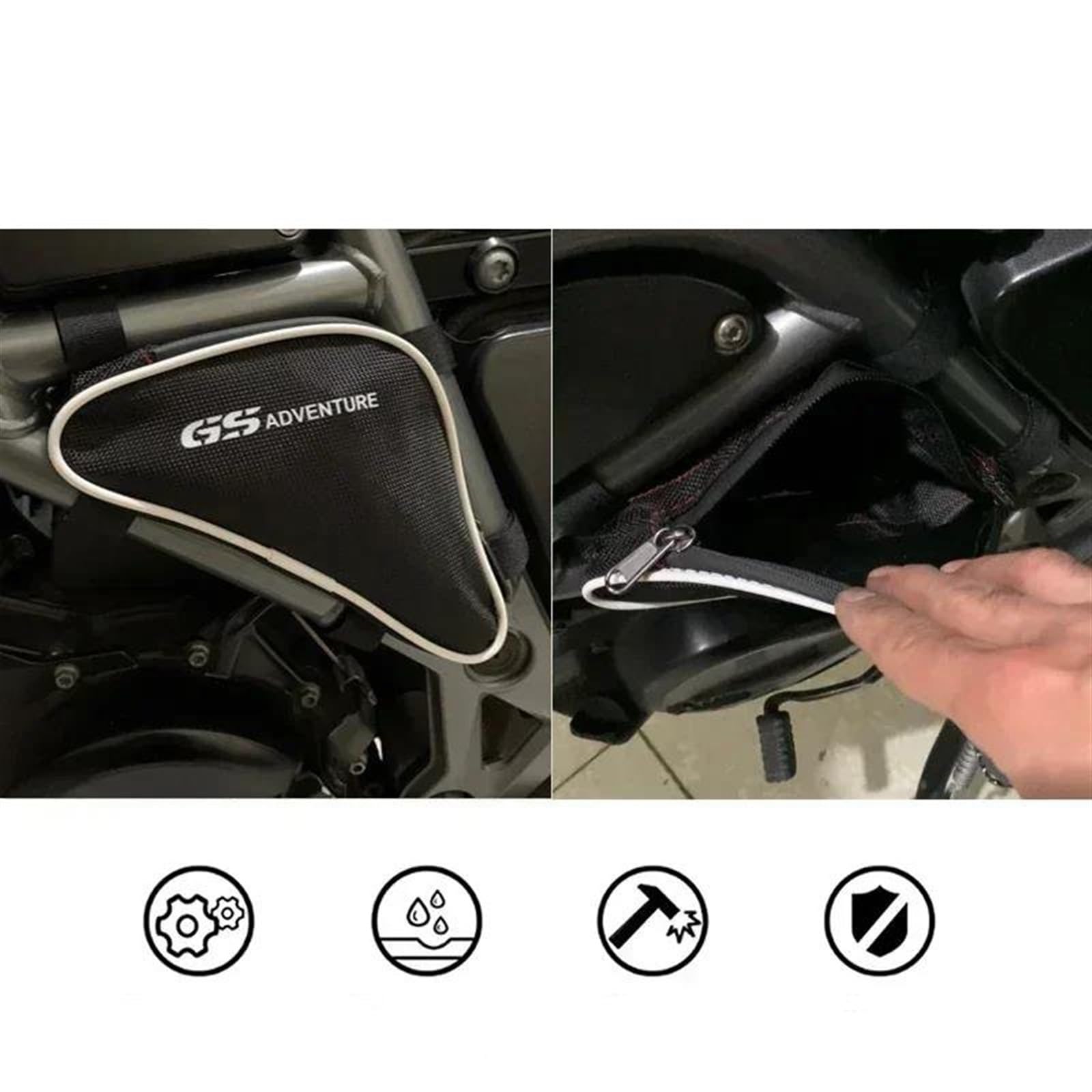 Borsa Impermeabile per Barra di Protezione Telaio Moto, Attrezzi di Posizionamento per Riparazione, per BMW F800GS F700GS F 800 700 GS F800 GS Adventure ADV