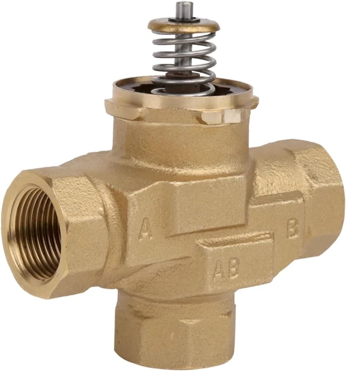 1/2'' 3/4'' 1'' Three-way Brass Motorized Shut-off Valve AC220V With VC6013 Fan Coil Electric Globe Valve AC220V(1")