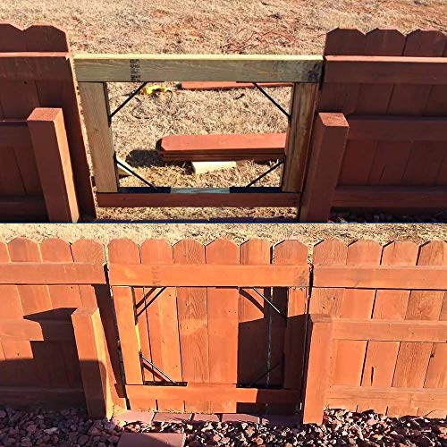 Mofeez Gate Corner Brace Bracket No Sag Kit For Shed Doors, Driveway Gates, Corral Gates ,Wood Windows #TOP4