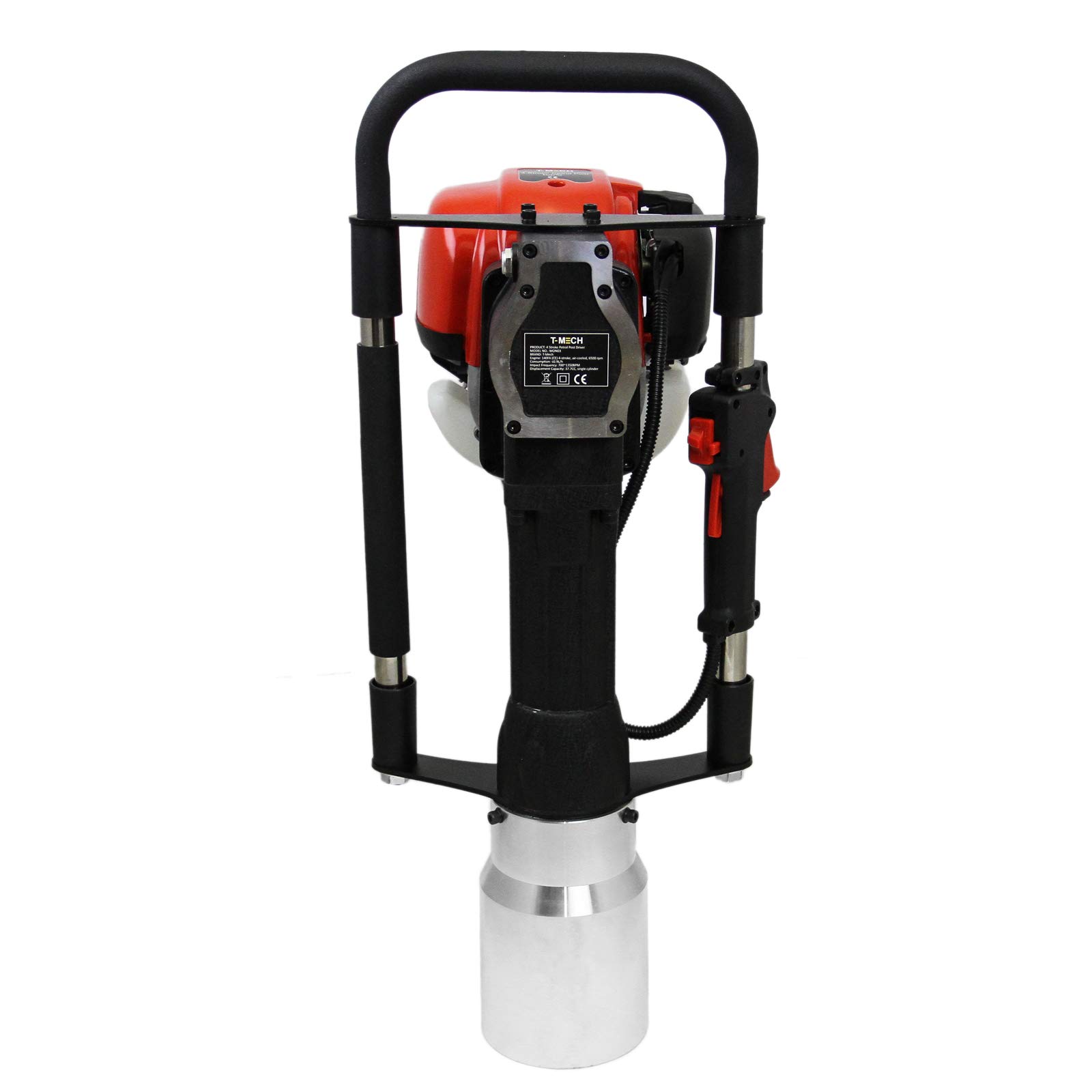 T-Mech 4 Takt Benzin Motor Pfahlramme Pfostenramme Pfostentreiber Zaunbau 120mm Aufsatz
