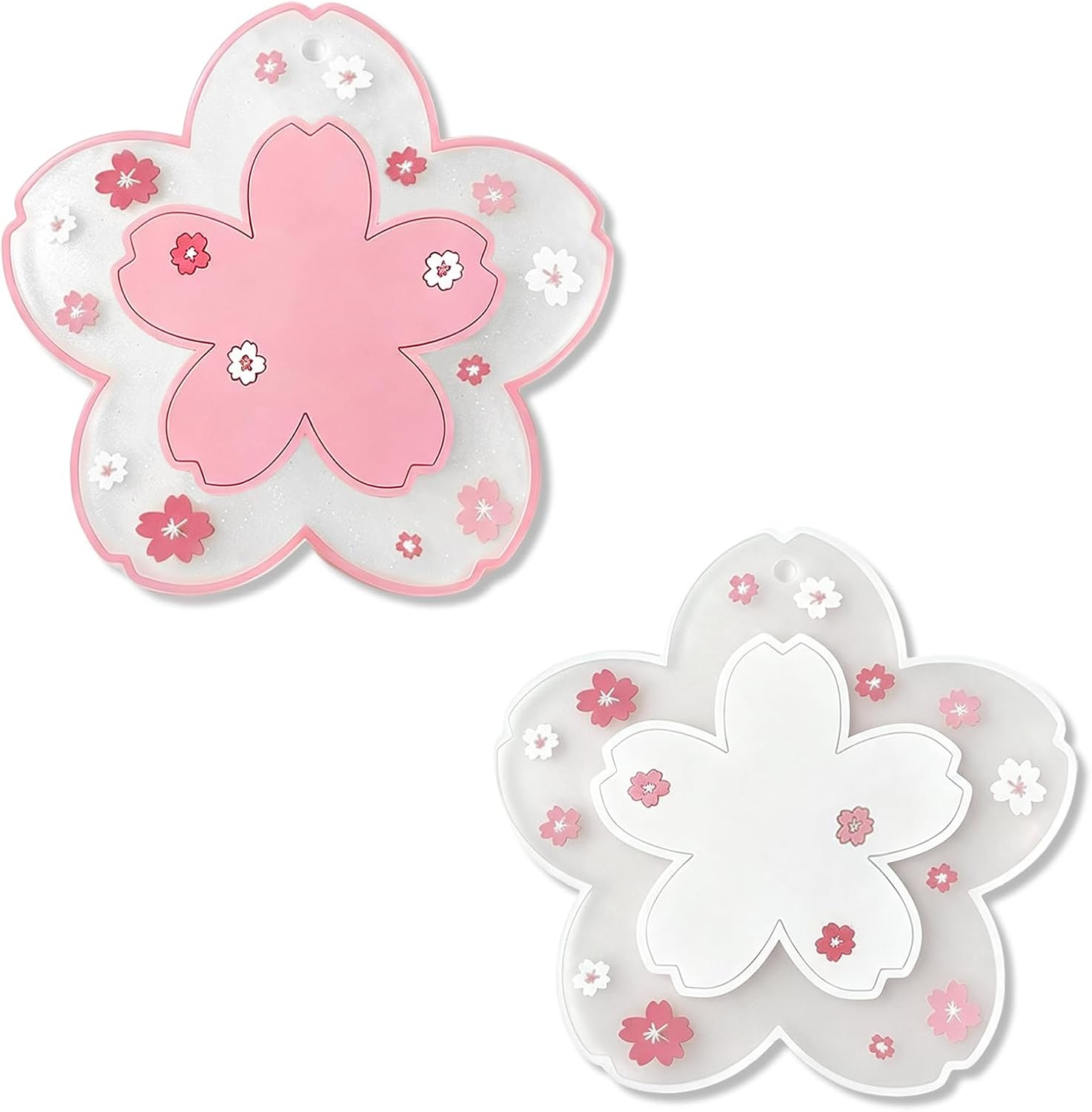 Kawaii Pot Holders for Kitchen Essentials Decor Pink Cherry Blossom Decor