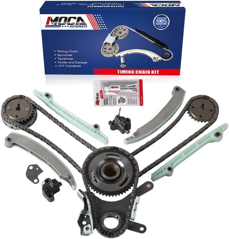 MOCA Engine Timing Chain Kit for 2007-2013 Ram Dakota & Dodge Ram 1500 & Jeep Grand Cherokee 4.7L V8 Flex Gas SOHC