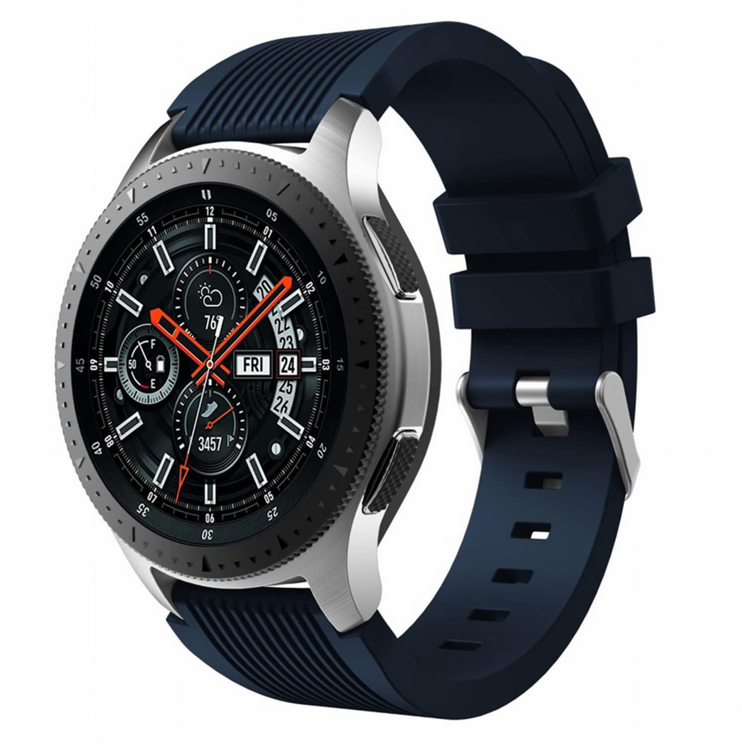 SKEIDO 22mm Silicone Wrist Band Strap for Samsung Galaxy Watch 46mm SM-R800 Smartwatch Replacemnt Bracelet Watchband Strap unisex