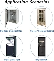 Vista 3 de Automatic Small Dehumidifier for Grow Tent,Electric Box,Storage Cabinet,Closet,110V/240V Mini Dehumidifier With Temperature Control Switch