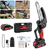 5. Installation et entretien faciles : la petite tronçonneuse a été installée et l'interrupteur de démarrage est prêt à l'emploi, il vous suffit de charger complètement la batterie avant utilisation. Très simple et pratique. L'entretien de la tronçonneuse ne nécessite qu'une simple huile et un essuyage sans la laver à l'eau.