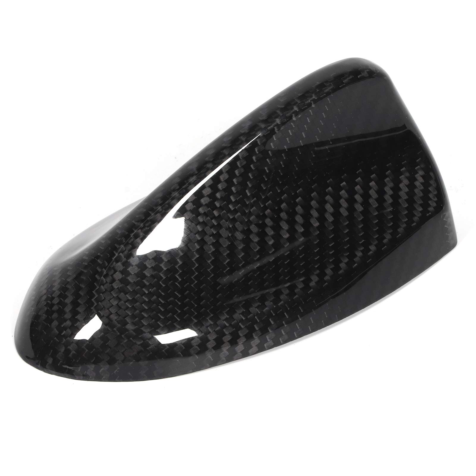 Sonew Copertura Antenna per Auto in Fibra di Carbonio Fin Trim Decorazione Lucida Adatta per/Stelvio