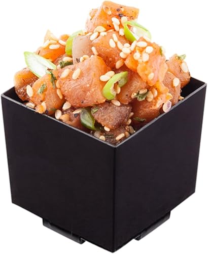 Miniatura 4 de Restaurantware Mini tazas de postre de 4 onzas, 20 tazas cuadradas de aperitivos pequeños, tazas de parfait desechables de plástico Seagreen para