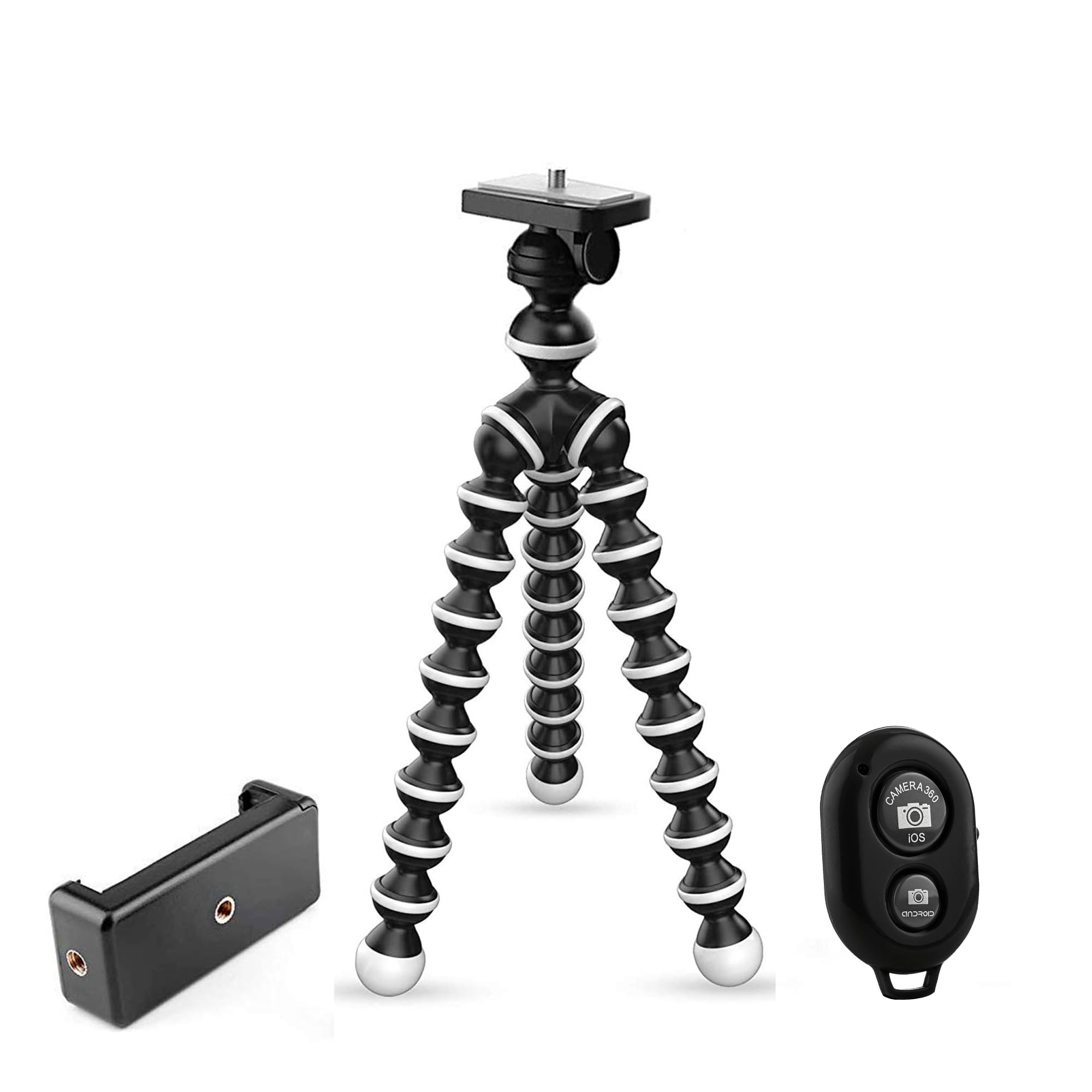 Ant Esports CAGTS05 Gorilla Tripod/Mini 33 CM (13 Inch) Tripod for Mobile Phone with Phone Mount | Flexible Gorilla Stand for DSLR & Action Cameras, DSRL, Ring Lights, Panel Reflectors and Umbrellas.