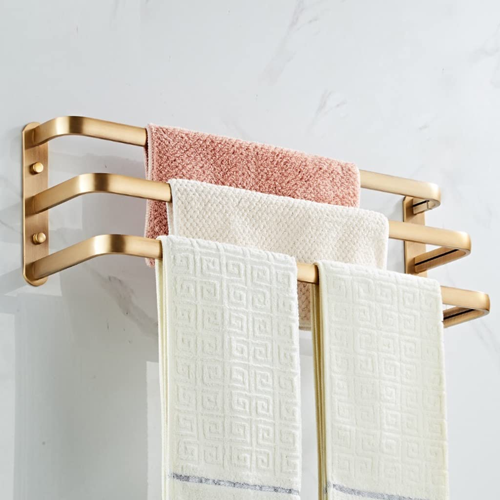 SOVORM Toalleros Toallero De Aluminio De Espacio Antiguo, Toallero, Doble Triple Varilla Individual Varilla para Colgar Baño Toallero De Baño Toalleros/Polo Único Antiguo 40 Cm The New