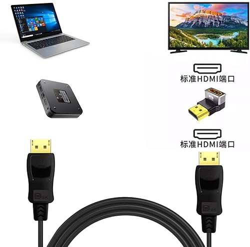 Miniatura 7 de PANPEO Adaptador HDMI de Ángulo Recto 8K@60Hz, Adaptador HDMI de 90 Grados y 270 Grados (Paquete de 2)