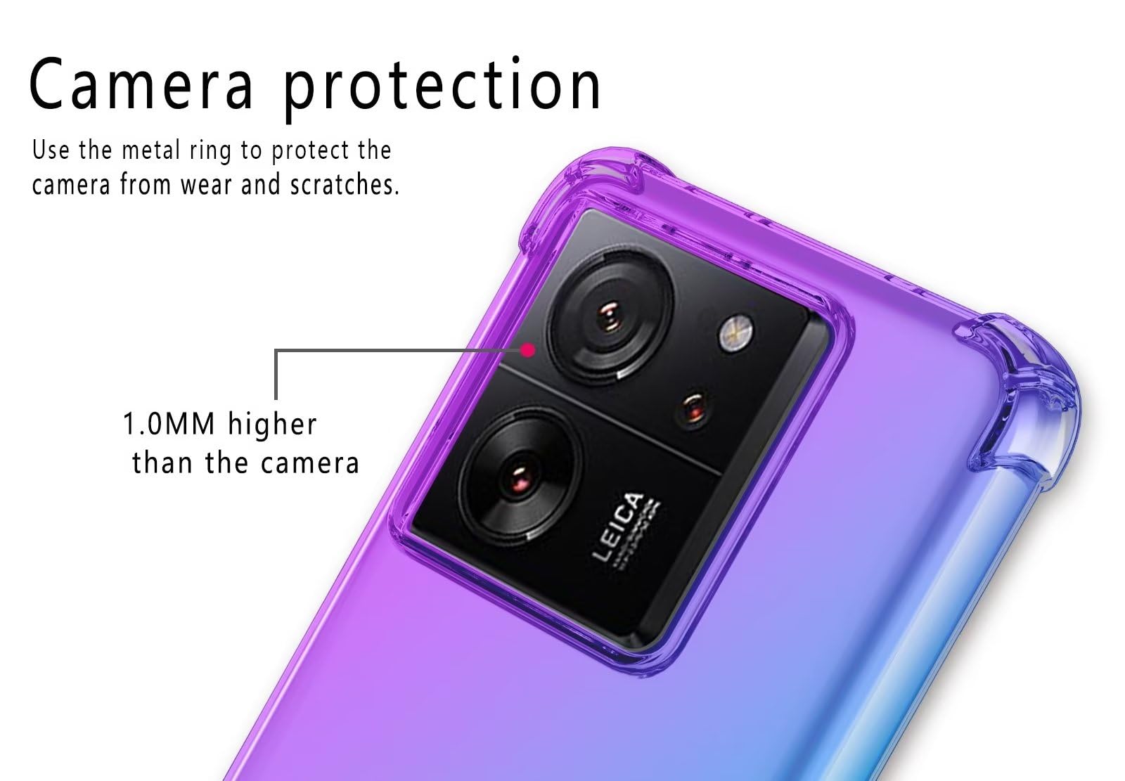 Custodia Armor per Xiaomi 13 Pro, Custodia protettiva antiurto ibrida in PC TPU con funzione di