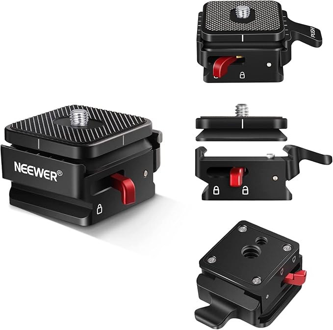 NEEWER Quick Release Plate, Camera Mount Adapter with 1/4