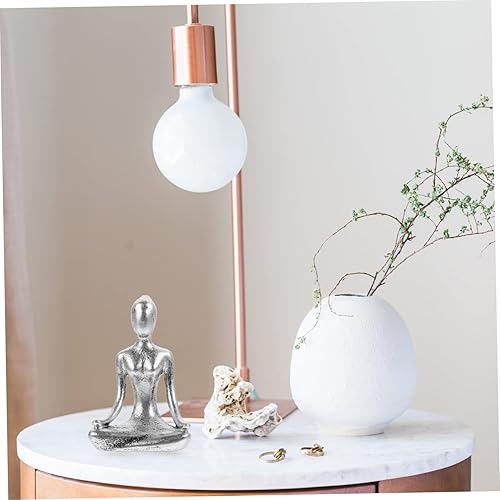 Miniatura 7 de NUOBESTY 4 unids figura abstracta estatuas de yoga estatuas estatuas de sala de estar decoración de yoga oración escultura Namaste Yoga Figuritas