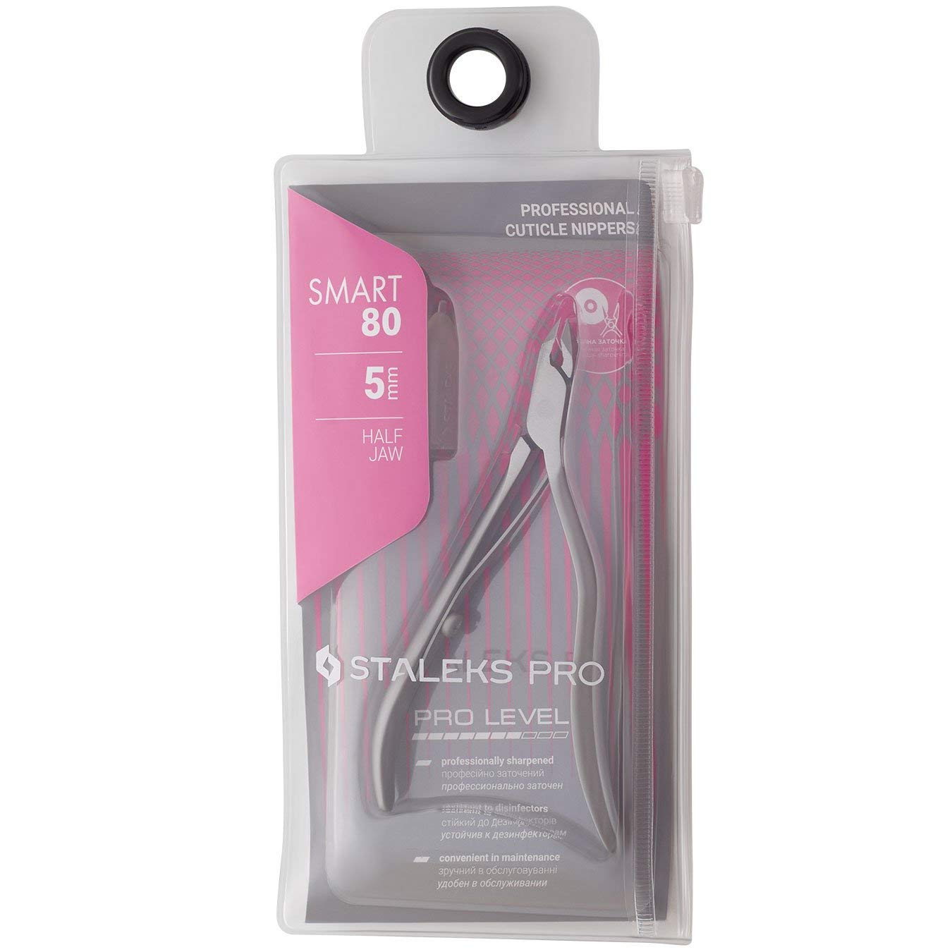 STALEKS PRO Smart 80 Tronchesine per cuticole professionale (lunghezza lama - 5 mm) NS-80-5