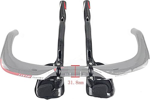 Miniatura 9 de PLATT Carbono TT Manillar Bicicletas Aero Barras Tri Barras Ciclismo Resto Manillar para Bicicleta de Montaña y Bicicleta de Carretera 1.252 in