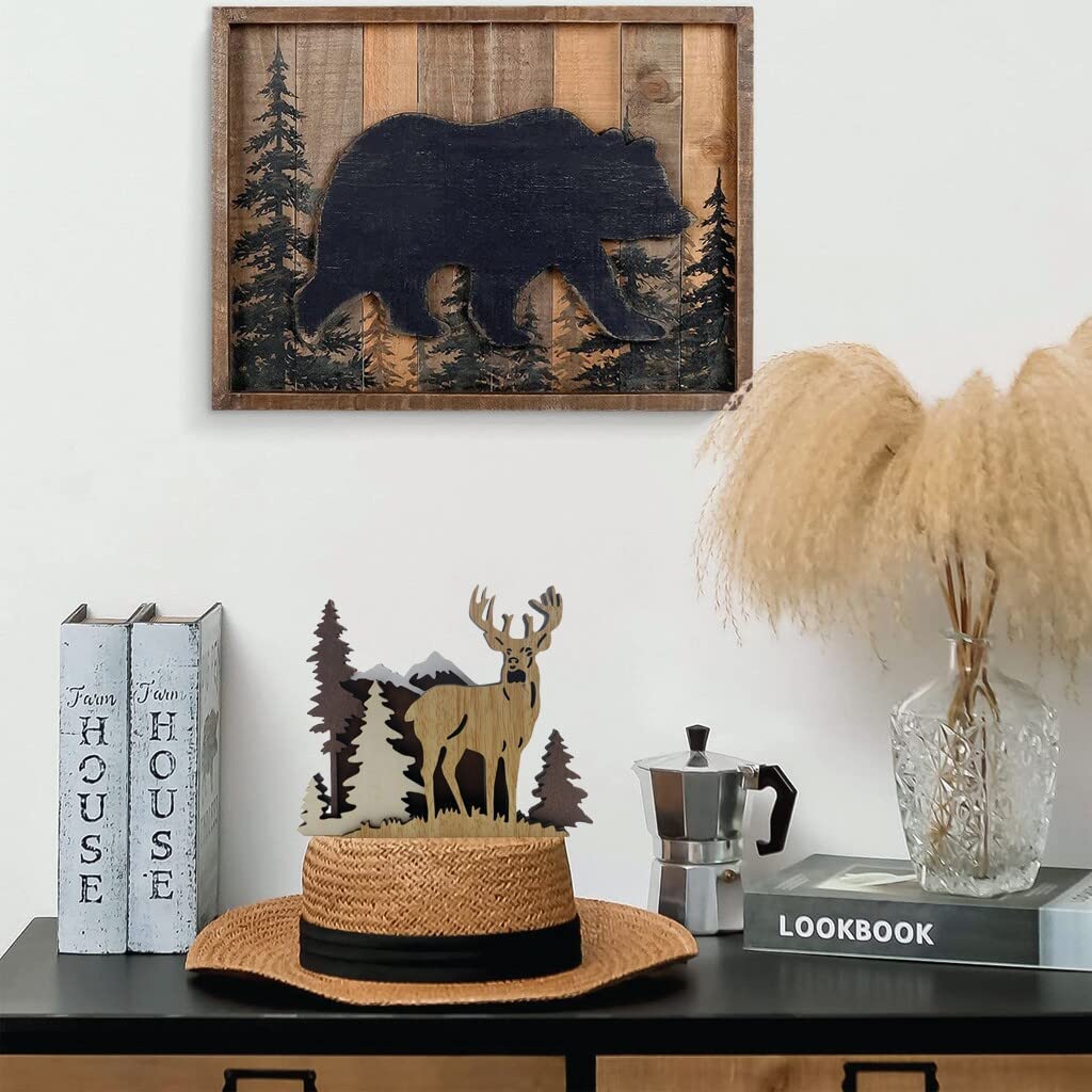 Lilu® Cinghiale con cuore luminoso, animali della foresta dipinti a mano, giocattolo in legno FSC®, certificato EN71 e DEKRA (Keiler