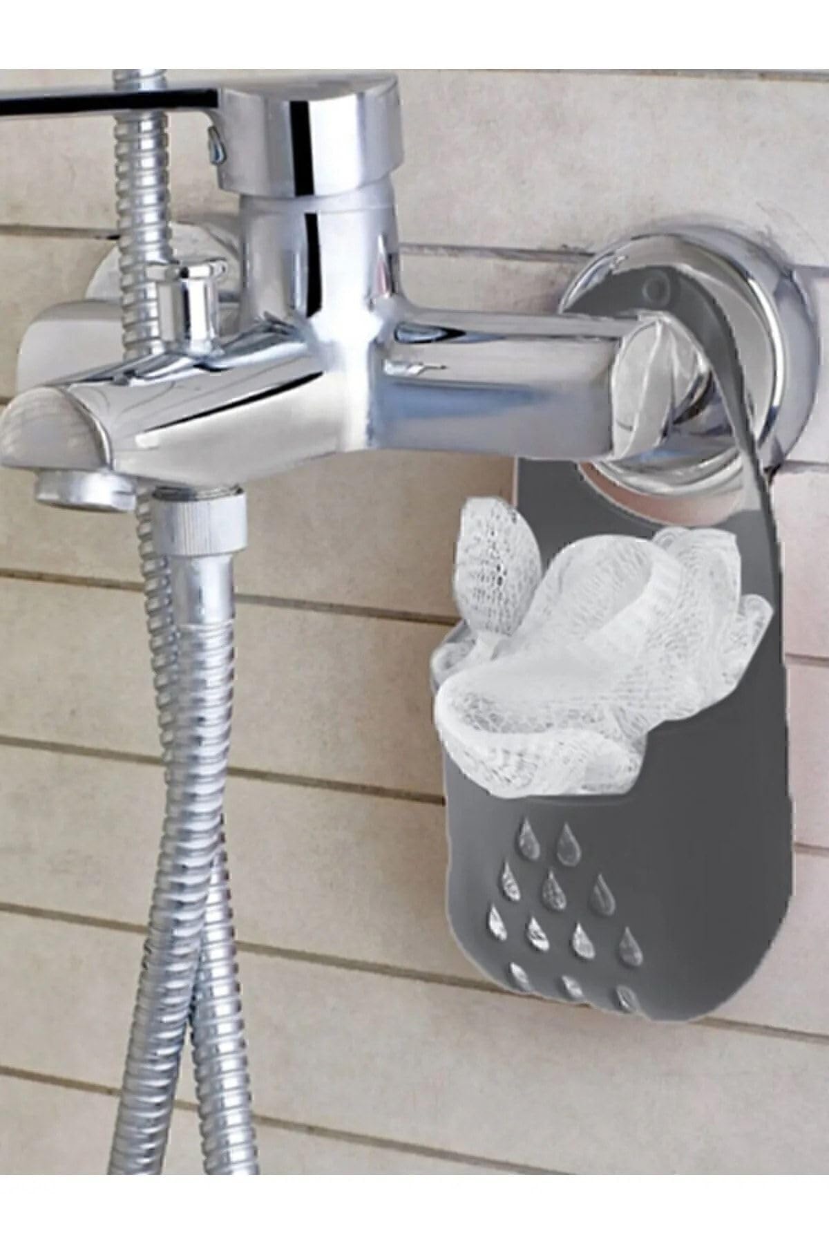 Seahome Silikon Bulaşık Süngerli Askılı Düzenleyici Sünger Antrasit Renk Isgsng4