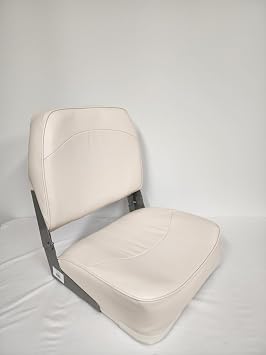 Boat Seat Fold Down Low Back White 1001-AA
