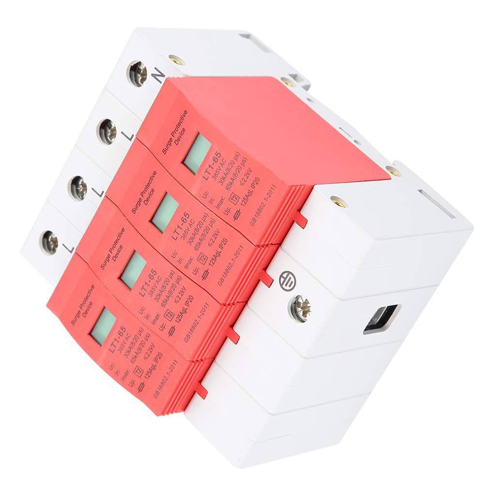 Scaricatore Di Sovratensione Trifase 4P 30kA-65kA 385V - Protezione Fulmini E Sbalzi Di Tensione