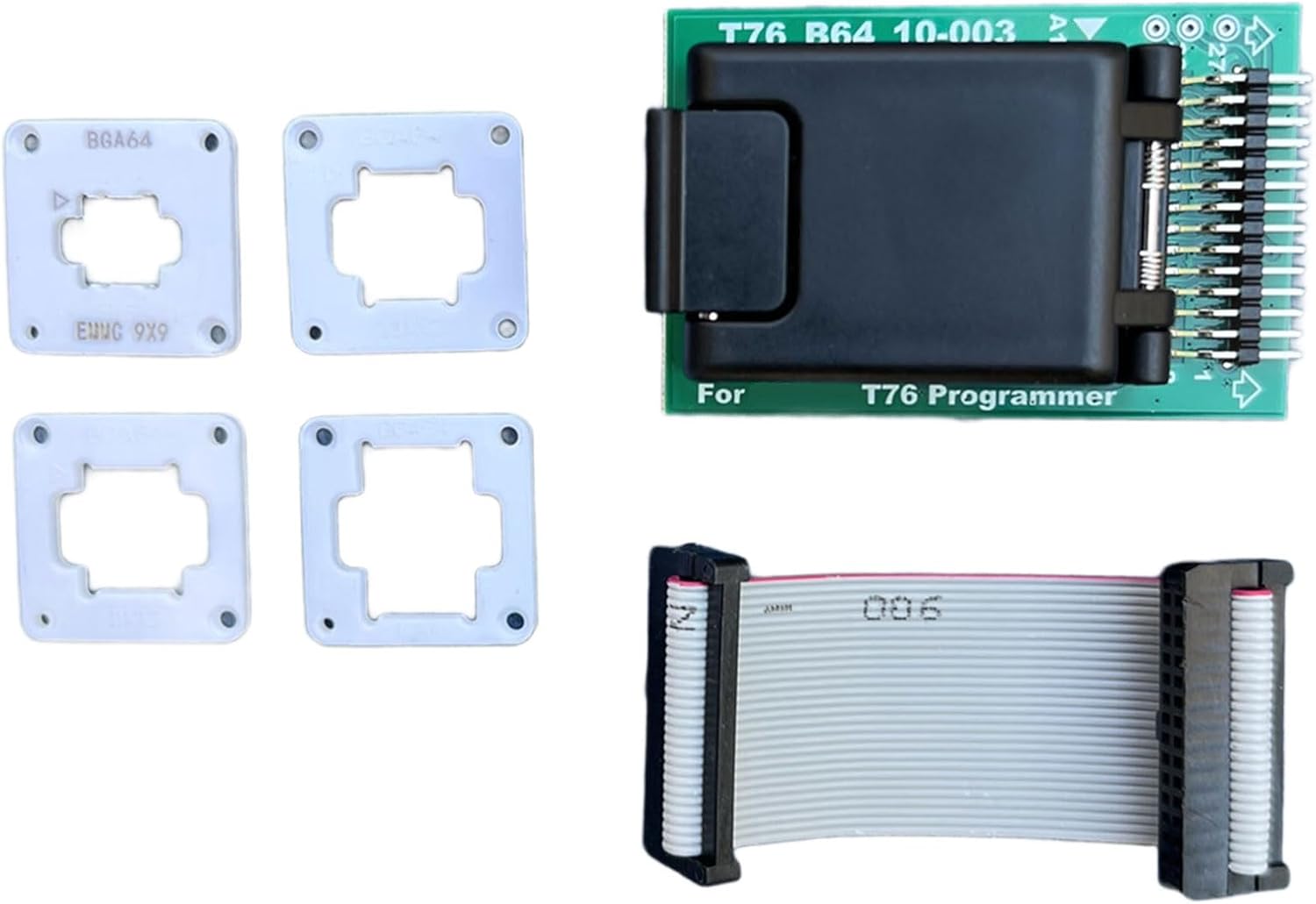 BGA64 Adapter Socket Programming Socket for T76 Programmers with Probe Holder Limit Frames Programming Task Accessories Office Electronics Adapter