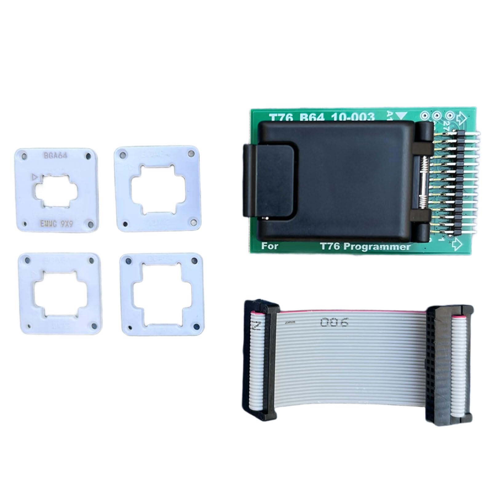 Adaptador IC BGA64 para programador T76, base de compilador, chip calculadora para electrónica, soporte de sonda con resorte