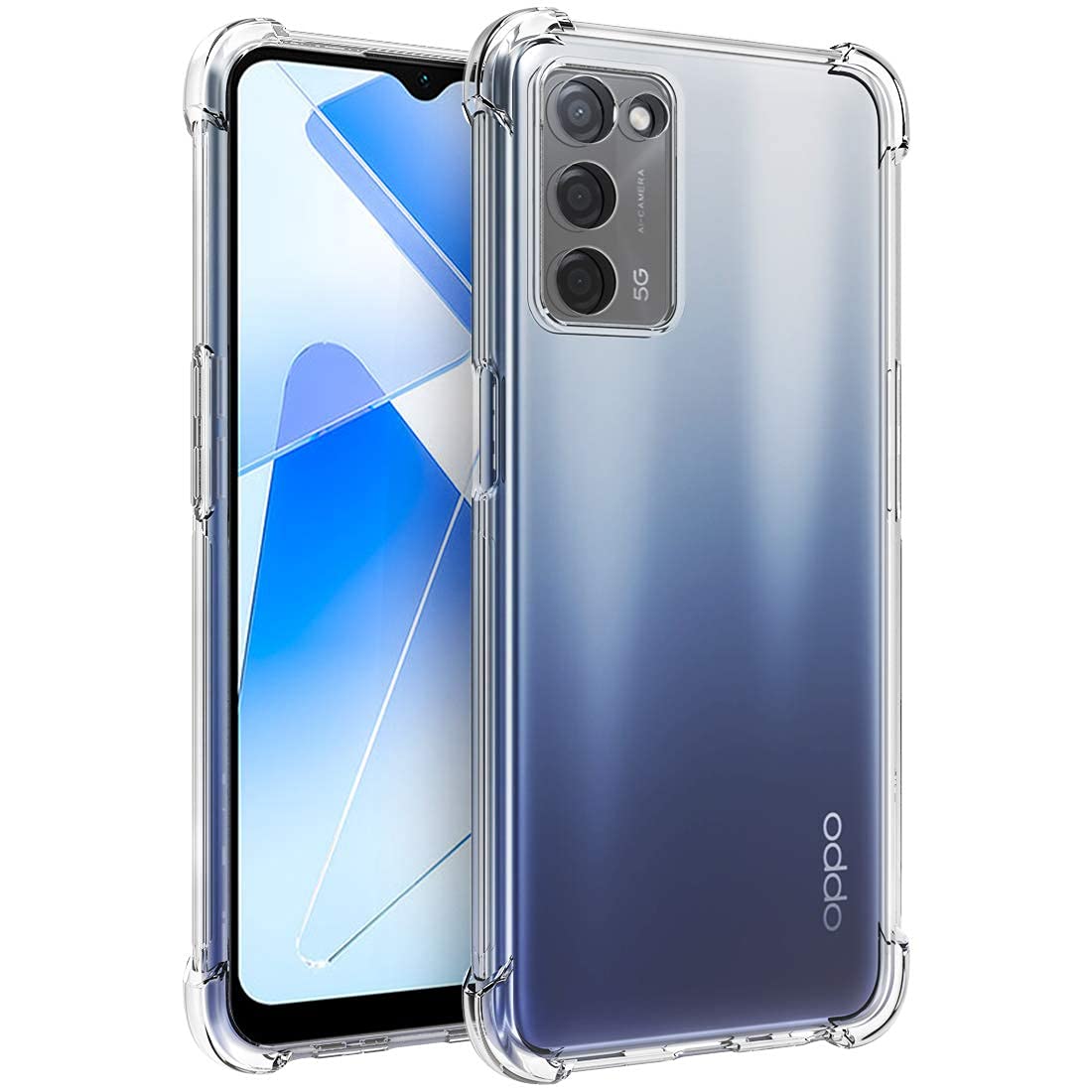 WOW IMAGINE Transparent Crystal Clear Oppo A53s 5G Back Cover Case | Shockproof Soft TPU Case | Cushioned Edges for Ultimate Protection Bumper Case for Oppo A53s 5G - Transparent (B09799BX47) Amazon Price History, Amazon Price Tracker