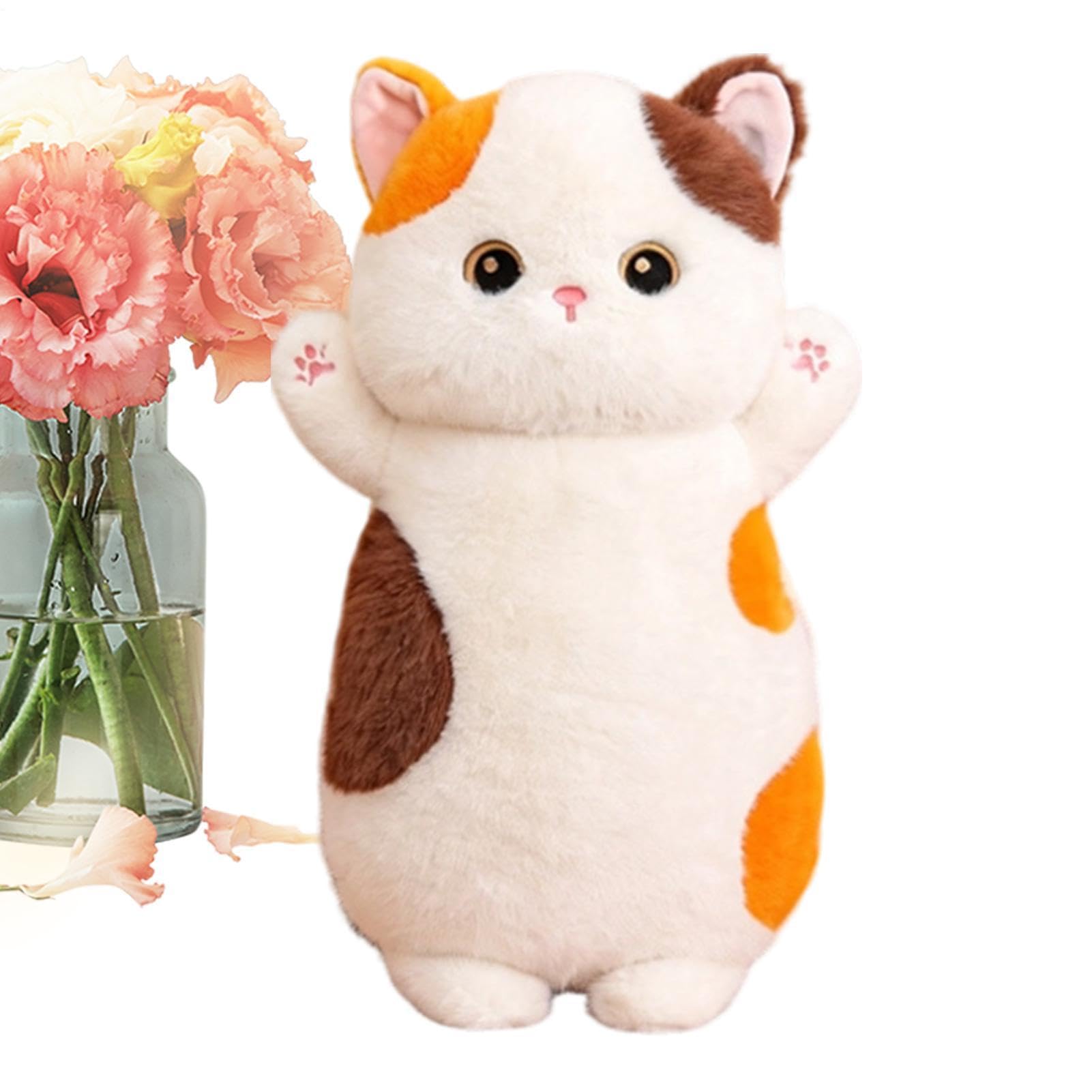 Almohada De Gato De Peluche Para Dormir Juguete De Peluche Suave De 65 cm | Almohada Corporal Larga De Gato Para Niños Niñas Adultos Hogar Sofá Cama Salón Dormitorio Decoración Cumpleaños