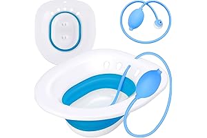 Hip Bath Sitz Bath for Hemorrhoids, Postpartum Care, Wider Seating Area, Deeper Bowl