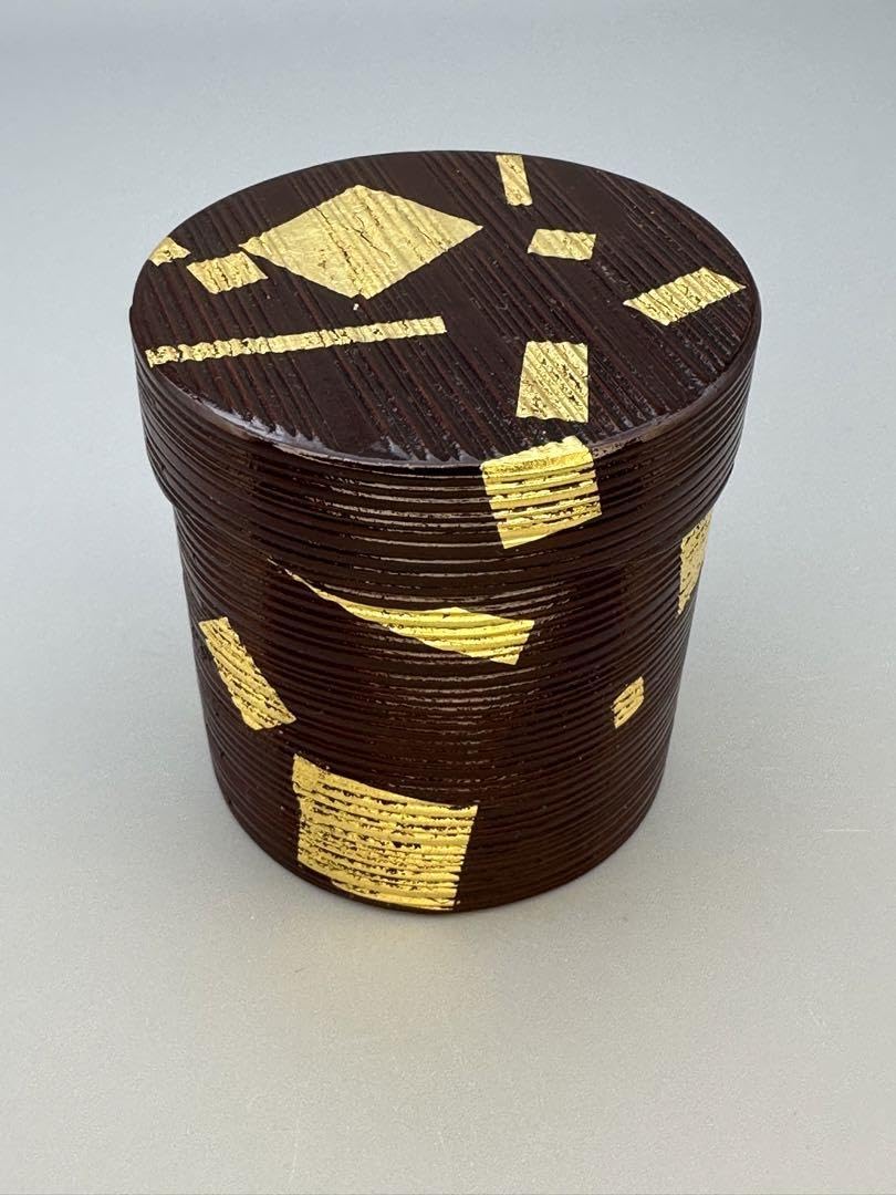 茶道具　棗　庄林表利　切箔曲物茶器 建仁寺　益州書付 Amazon.co.jp: 茶道具 棗 庄林表利 切箔曲物茶器 建仁寺 益州