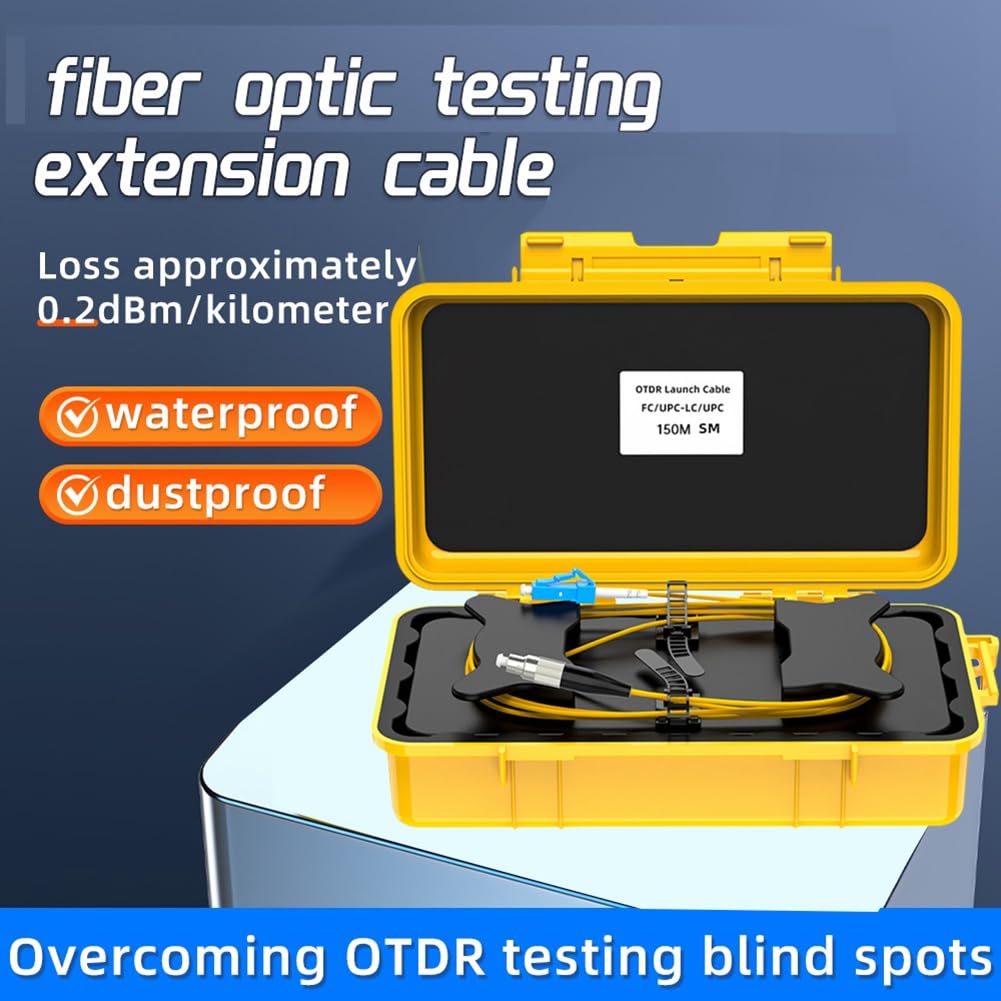 SC/UPC-LC/UPC-Glasfaser-OTDR-Startkabel-Kabelbox 150m Faserring OTDR-Sender Kabelbox Dead Spot Eliminator