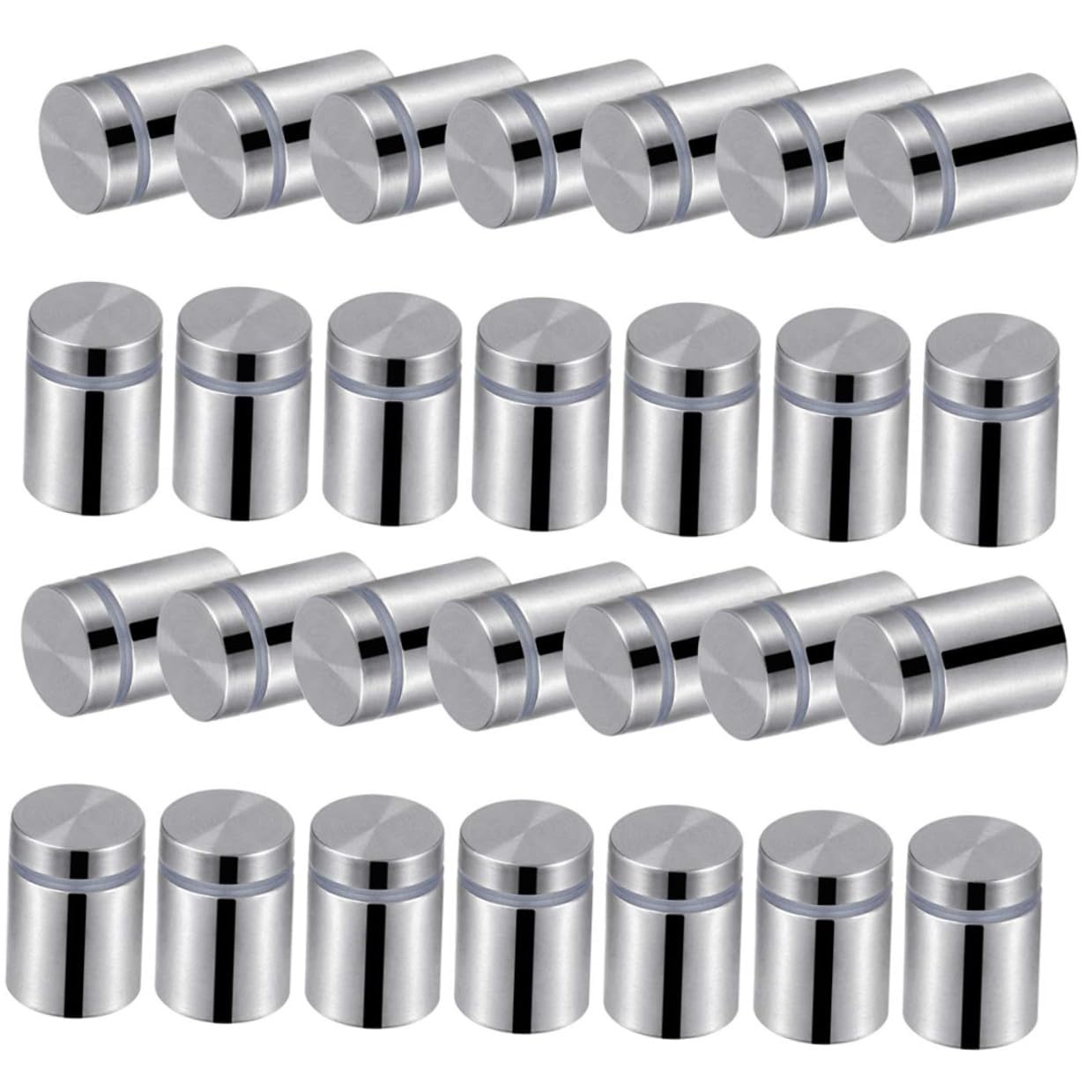 Fixation enseigne publicitaire et plaques acryliques avec ces 48 entretoises durables en inox