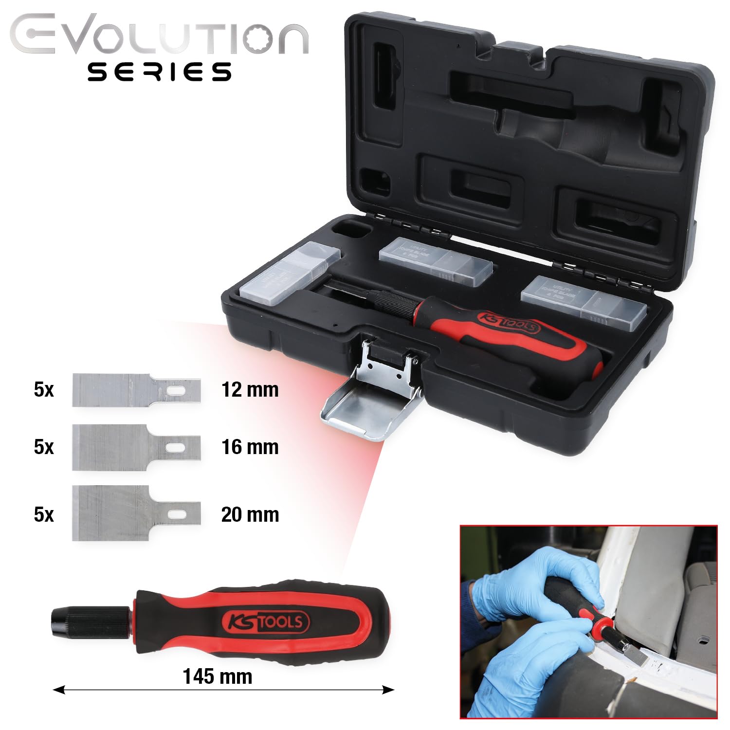 KS TOOLS Kit de grattage 907.2255
