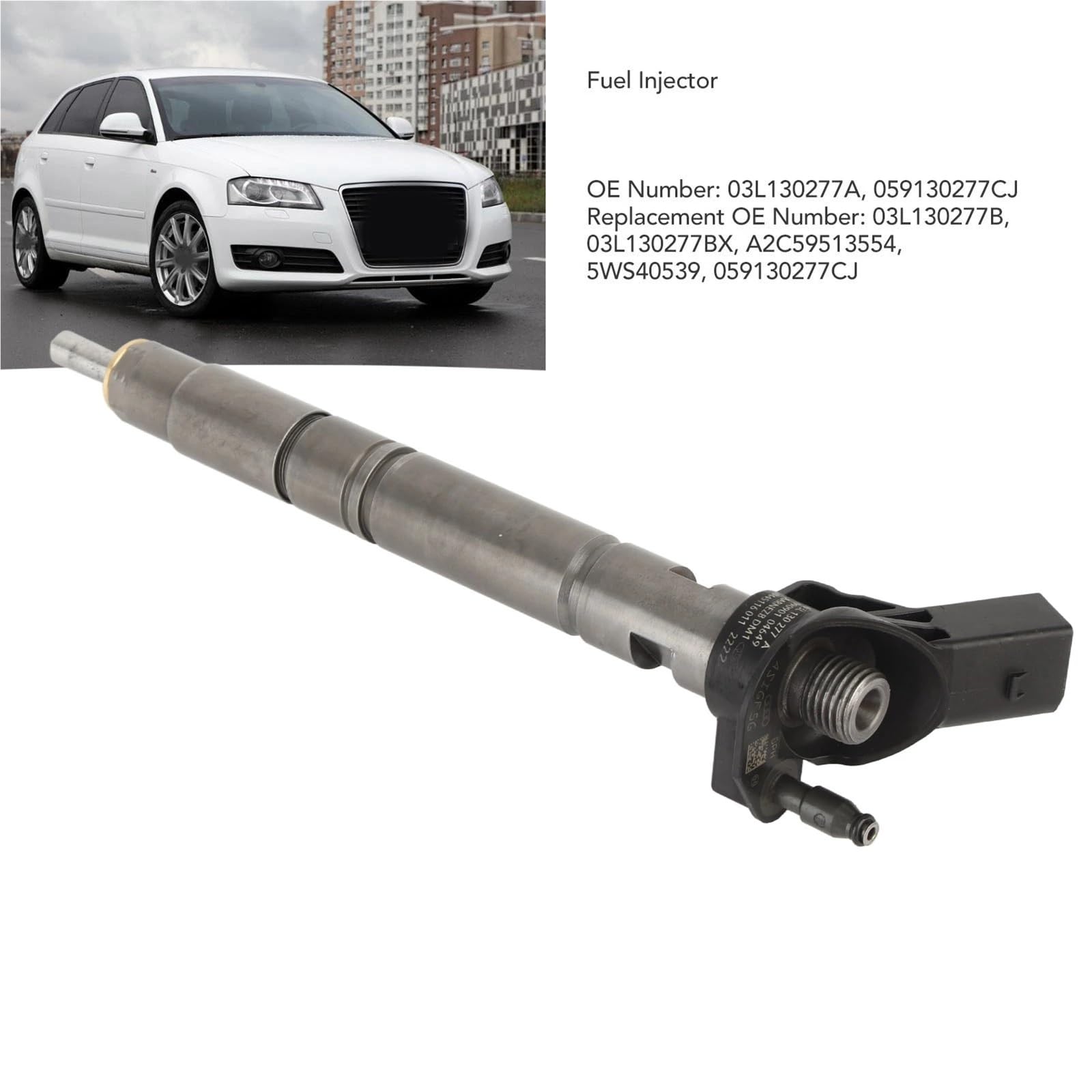 Parti dell'iniettore di carburante Iniettore di carburante automatico Ugello iniezione per VW per Audi