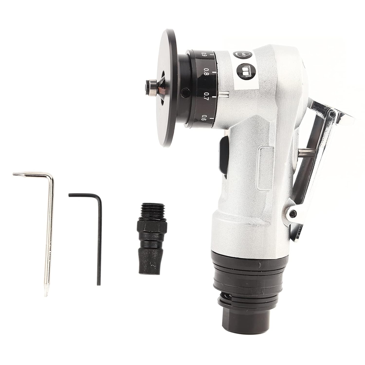Angle Cutting Tool, KP-5702 Pneumatic Chamfering Machine Mini Linear Hand Held Right Angle Burr Trimming Tool 45°, Power Random Orbit Sanders