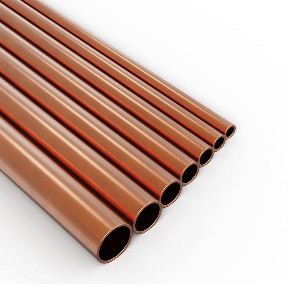 Eyrmqwjpc One Color Flexible Microbore Copper Tube， Copper Pipe Hard Drawn Hollow 29Mm X 0.5M Multiple Sizes Industrial Hvac Plumbing Gas Diy(29Mm*1.5Mm*0.5M)